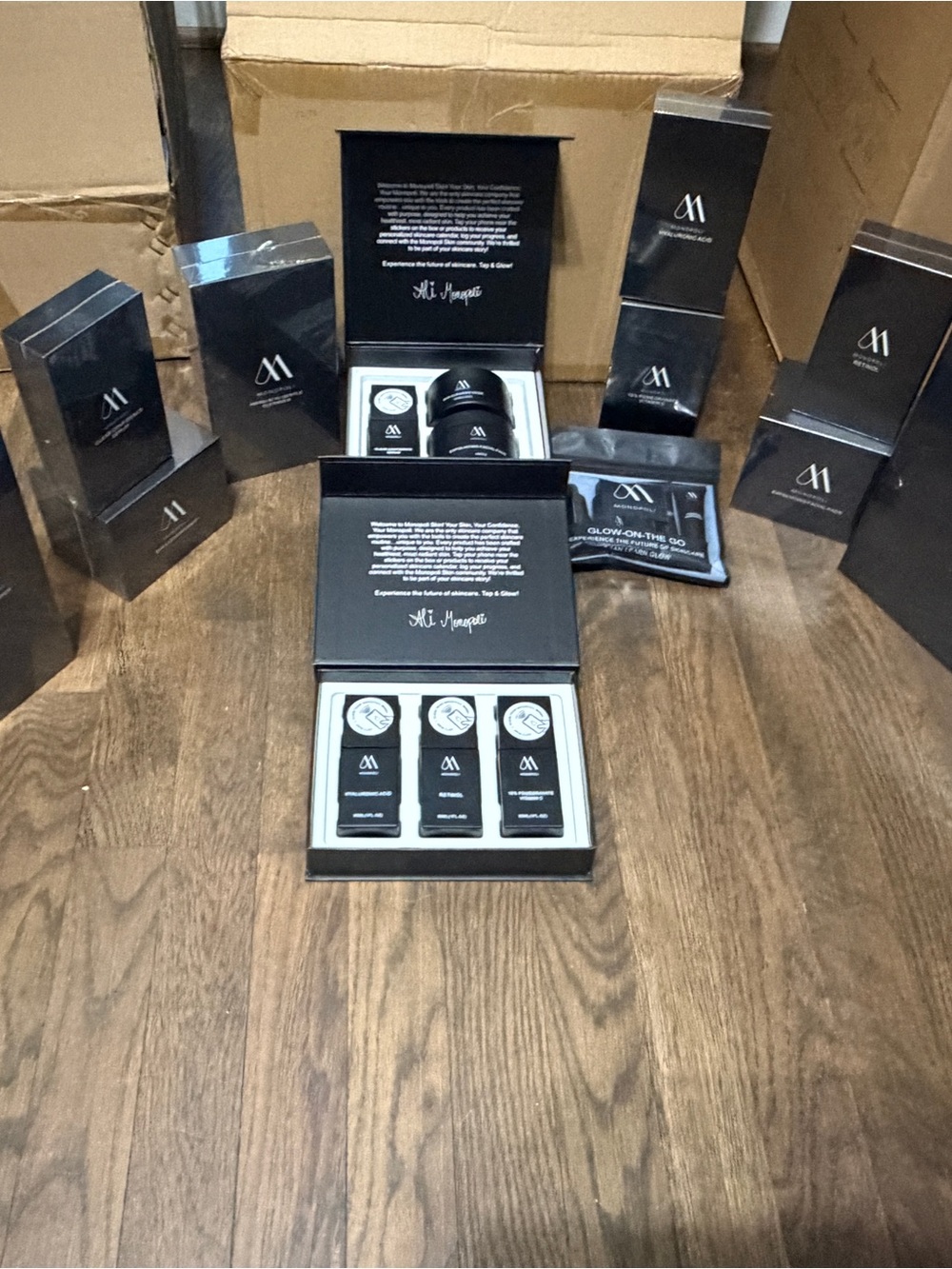 Black Cleanser & Exfoliant Set – Black